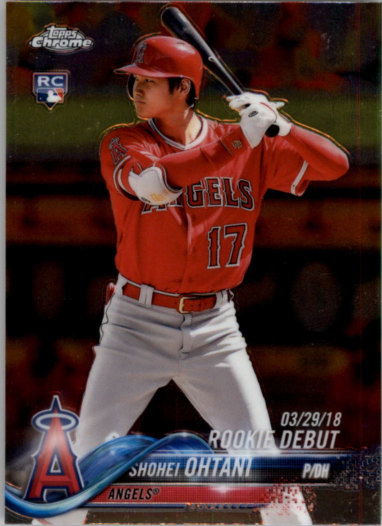 2018 TOPPS CHROME UPDATE SHOHEI OHTANI store RC HMT1