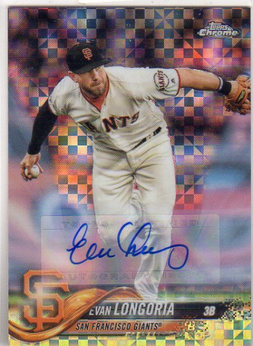 Evan Longoria Autographed Tri-Star Card