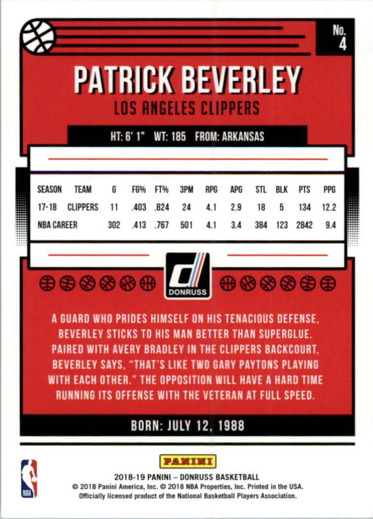 2018-19 Donruss Basketball Card Pick (Base)