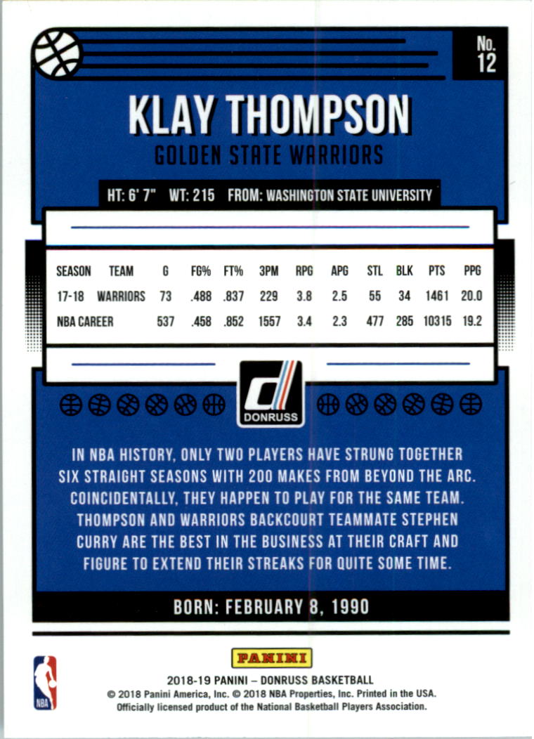 2018-19 Donruss Basketball Card Pick (Base)