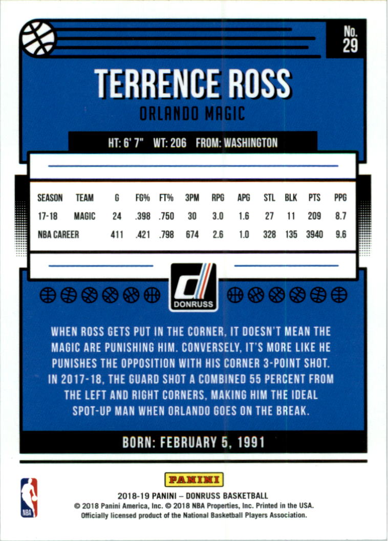 2018-19 Donruss Basketball Card Pick (Base)