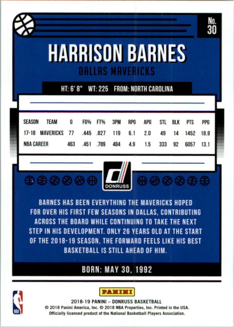 2018-19 Donruss Basketball Card Pick (Base)