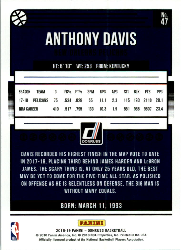 2018-19 Donruss Basketball Card Pick (Base)