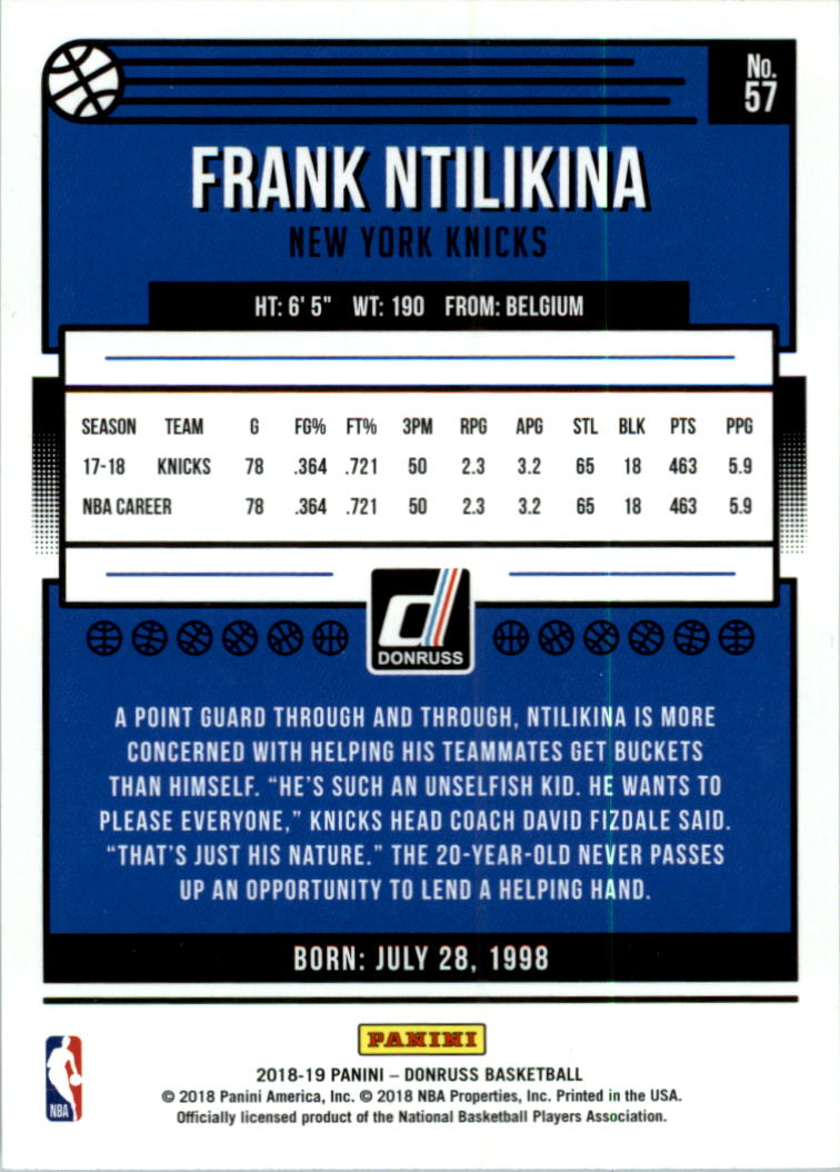 2018-19 Donruss Basketball Card Pick (Base)