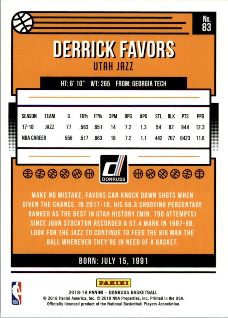 2018-19 Donruss Basketball Card Pick (Base)