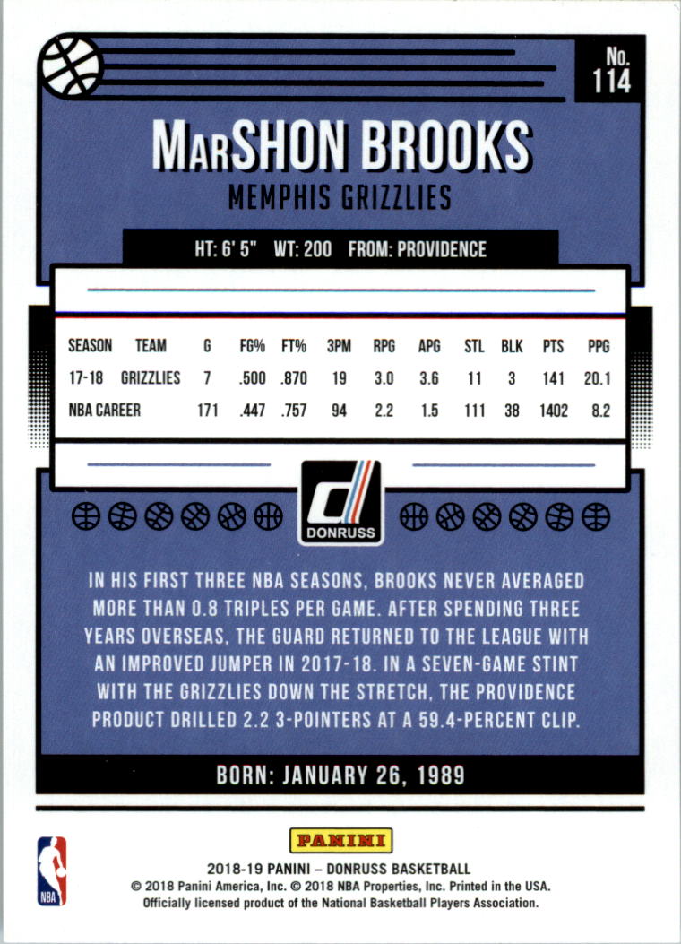 2018-19 Donruss Basketball Card Pick (Base) - Picture 225 of 388