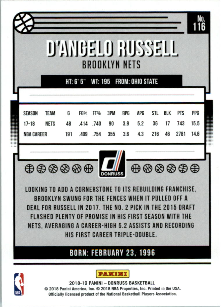 2018-19 Donruss Basketball Card Pick (Base) - Picture 229 of 388
