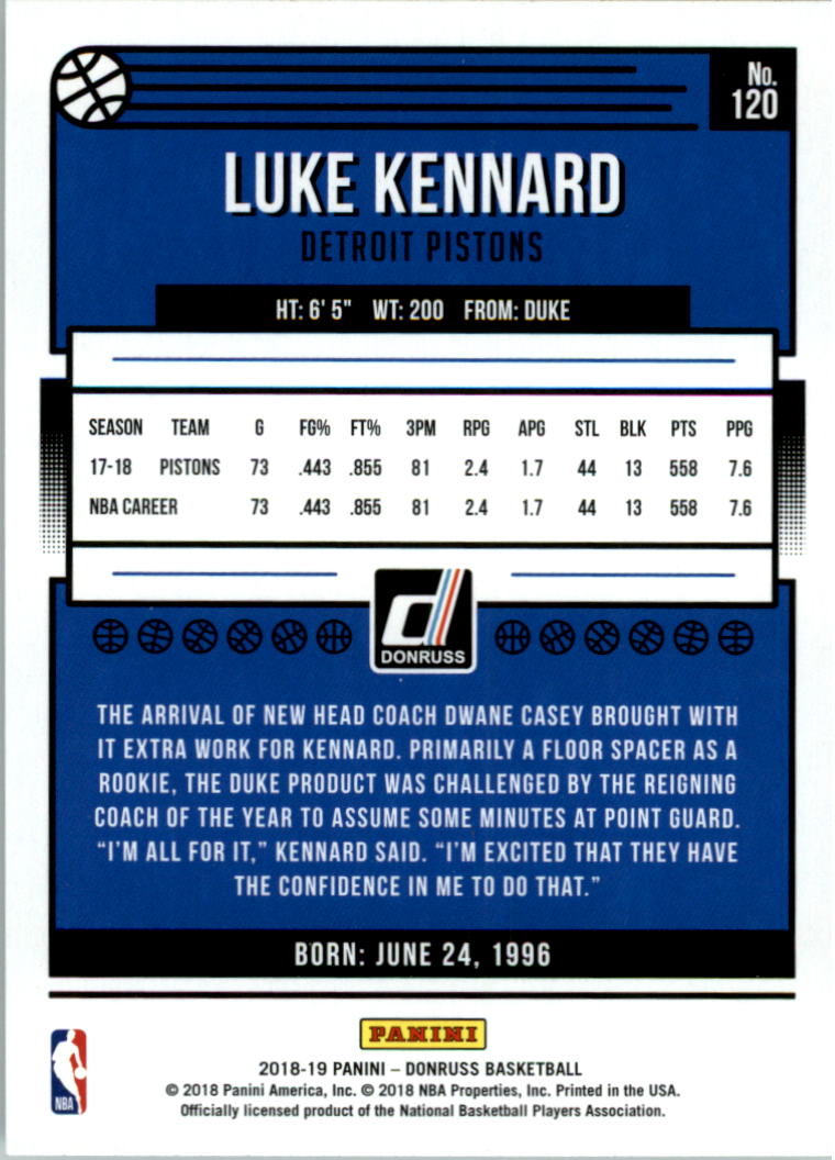 2018-19 Donruss Basketball Card Pick (Base) - Picture 237 of 388