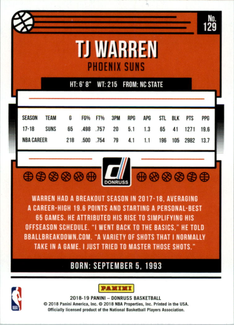 2018-19 Donruss Basketball Card Pick (Base) - Picture 255 of 388