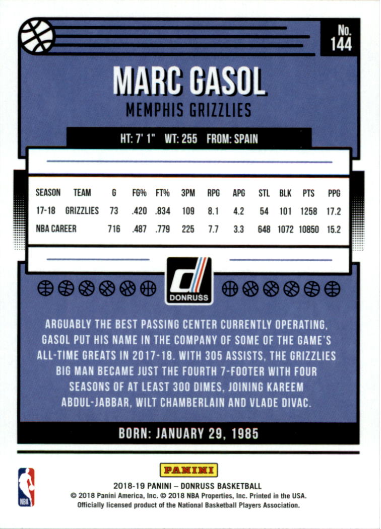 2018-19 Donruss Basketball Card Pick (Base) - Picture 285 of 388