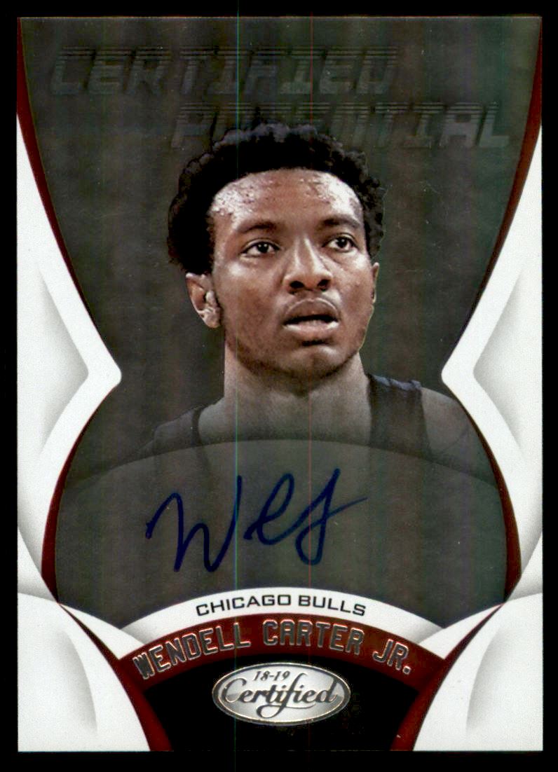 2018-19 Certified Certified Potential Autographs #7 Wendell Carter Jr.