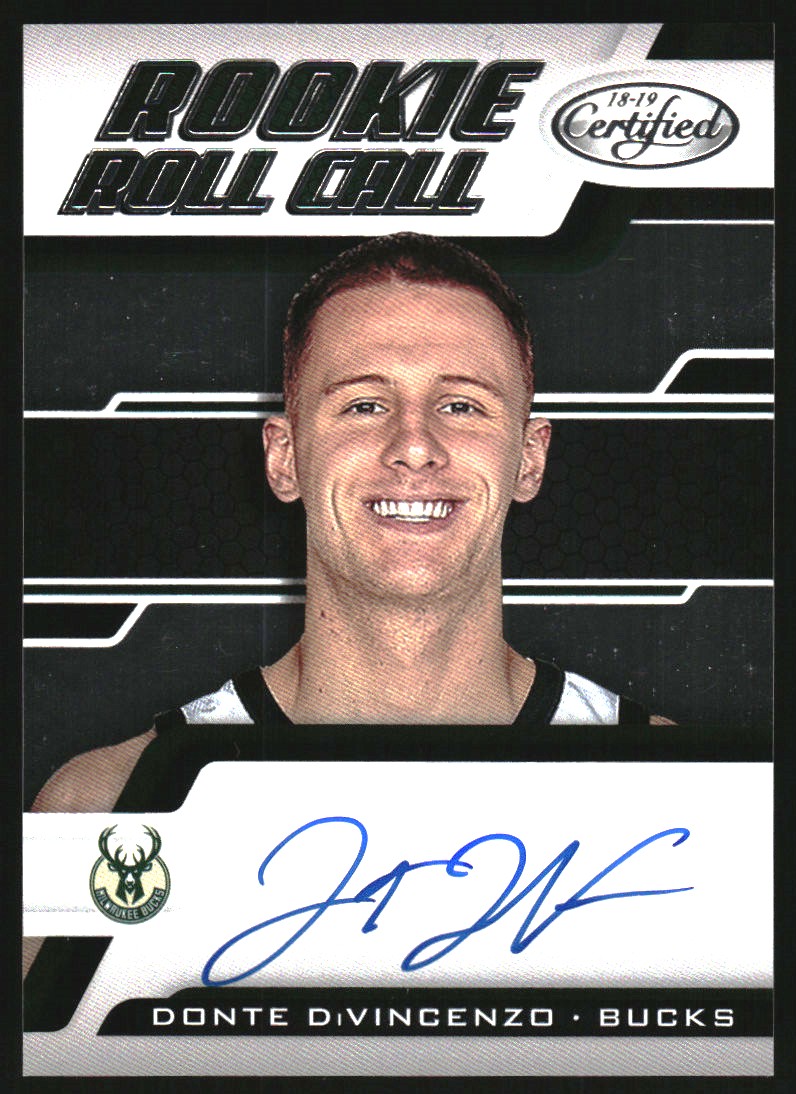 2018-19 Certified Rookie Roll Call Autographs #14 Donte DiVincenzo