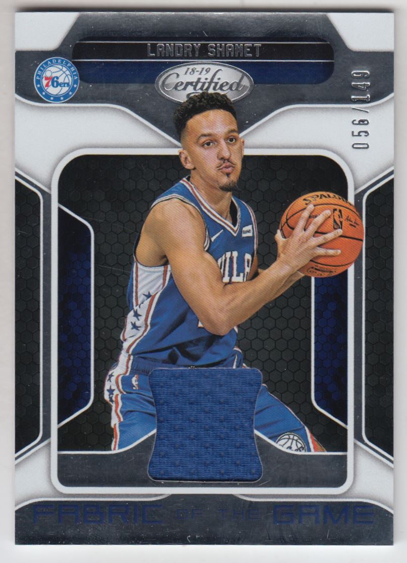 2018-19 Certified Fabric of the Game Rookie Relics #26 Landry Shamet