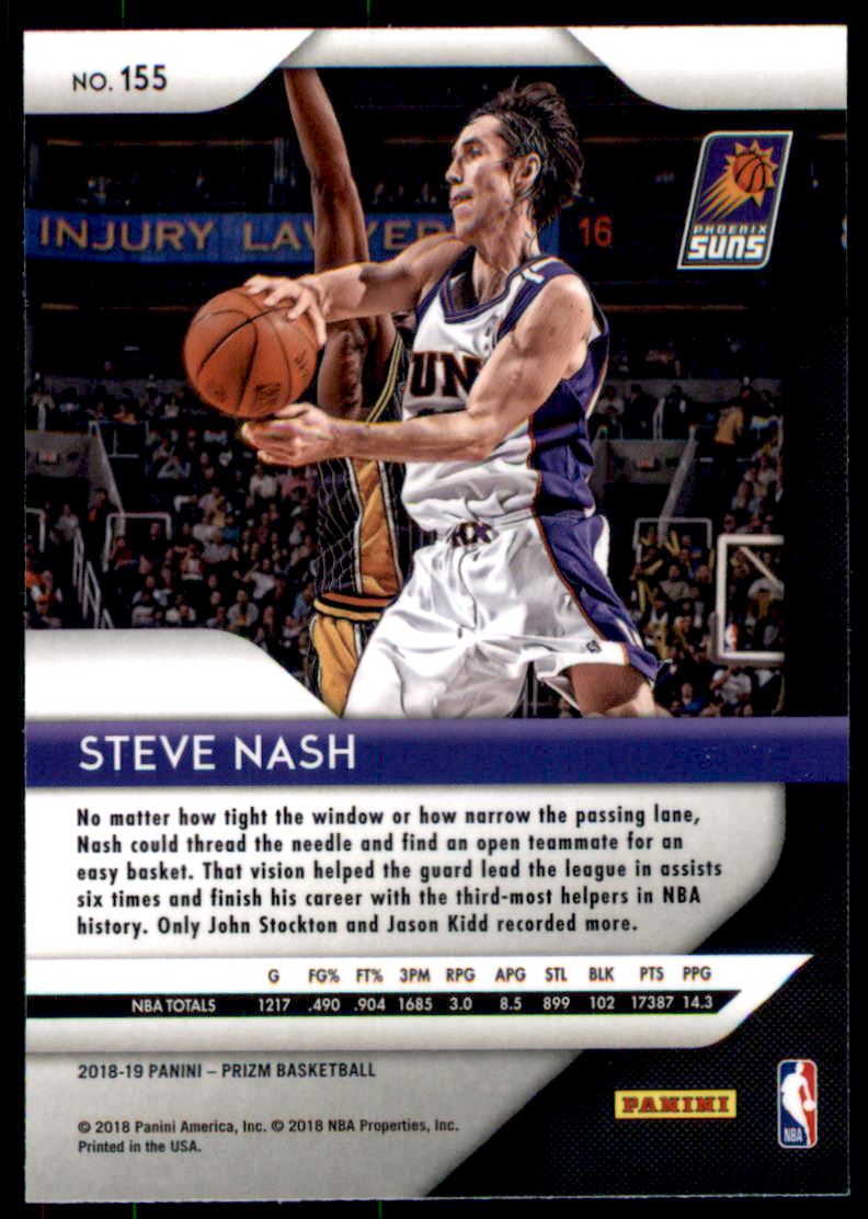 2018-19 Panini Prizm #155 Steve Nash