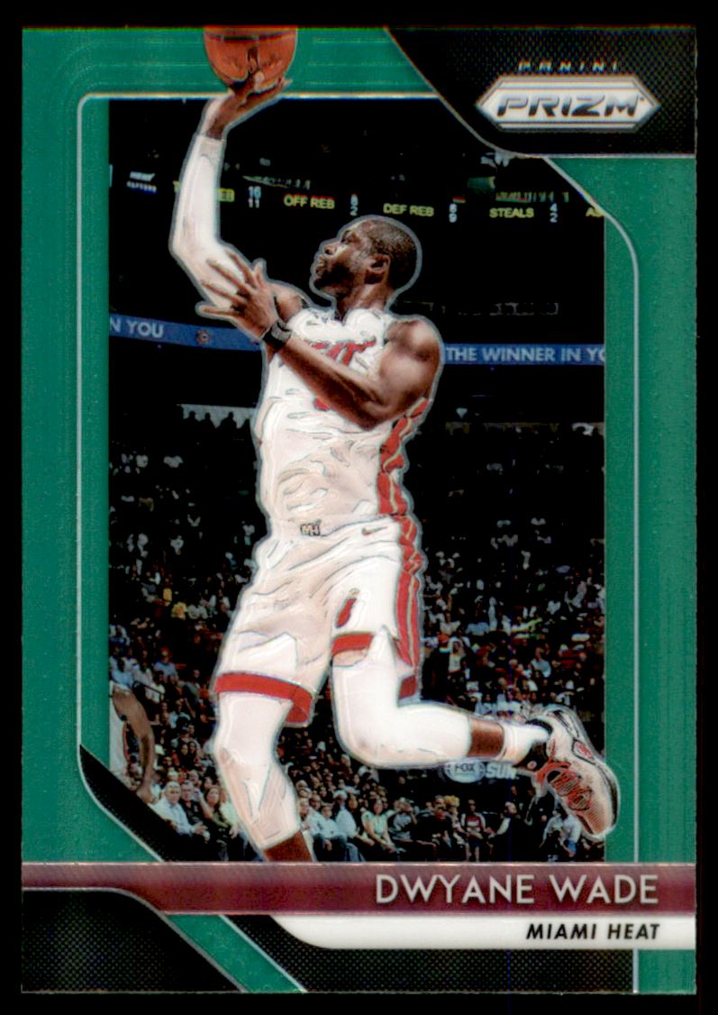 2018-19 Panini Prizm Prizms Green #206 Dwyane Wade