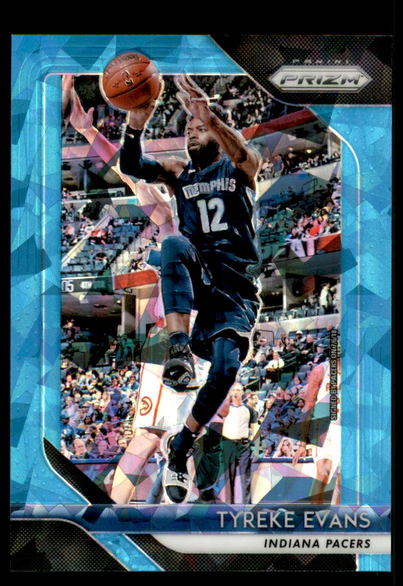 2018-19 Panini Prizm Prizms Blue Ice #94 Tyreke Evans