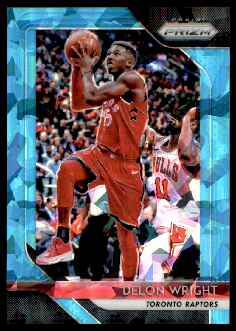2018-19 Panini Prizm Prizms Blue Ice #113 Delon Wright