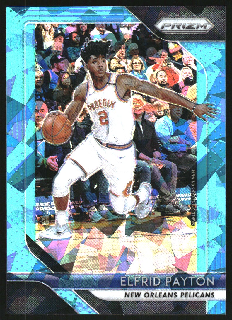 2018-19 Panini Prizm Prizms Blue Ice #127 Elfrid Payton