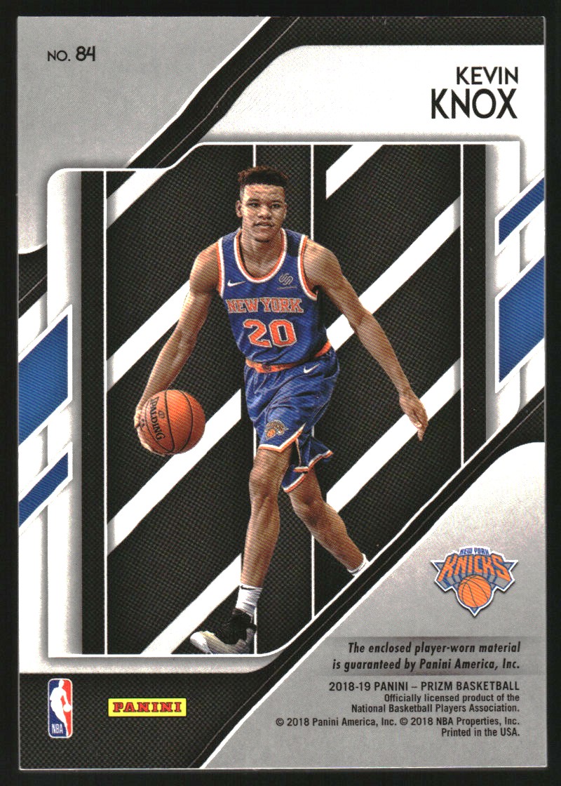 2018-19 Panini Prizm Sensational Swatches #84 Kevin Knox