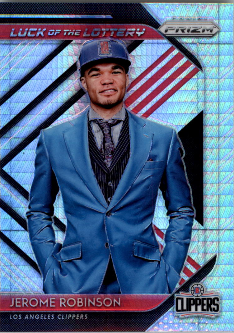 2018-19 Panini Prizm Luck of the Lottery Prizms Hyper #13 Jerome Robinson