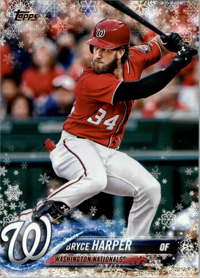 2018 Topps Walmart Holiday Snowflake Baseball Card Pick (Base)