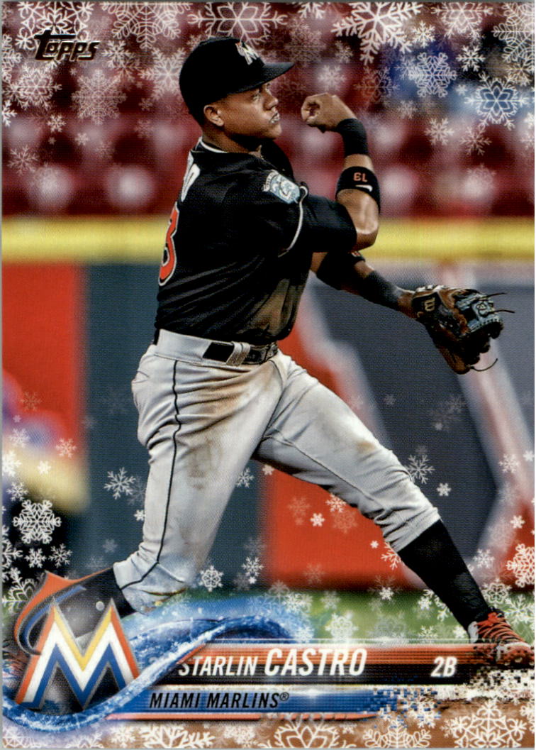 2018 Topps Walmart Holiday Snowflake Baseball Card Pick (Base)