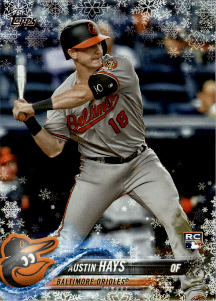 2018 Topps Walmart Holiday Snowflake #HMW19 Austin Hays RC