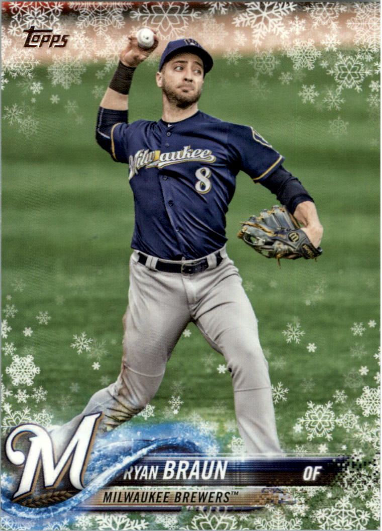 2018 Topps Walmart Holiday Snowflake Baseball Card Pick (Base)