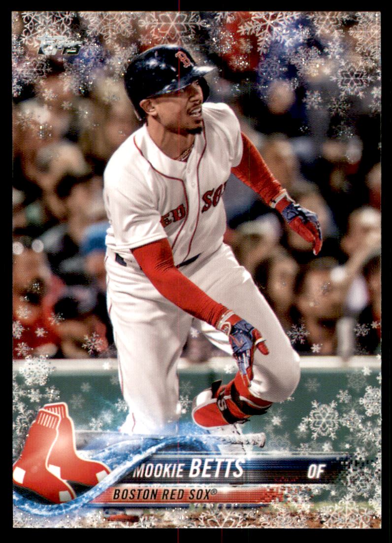 2018 Topps Walmart Holiday Snowflake Metallic #HMW24 Mookie Betts