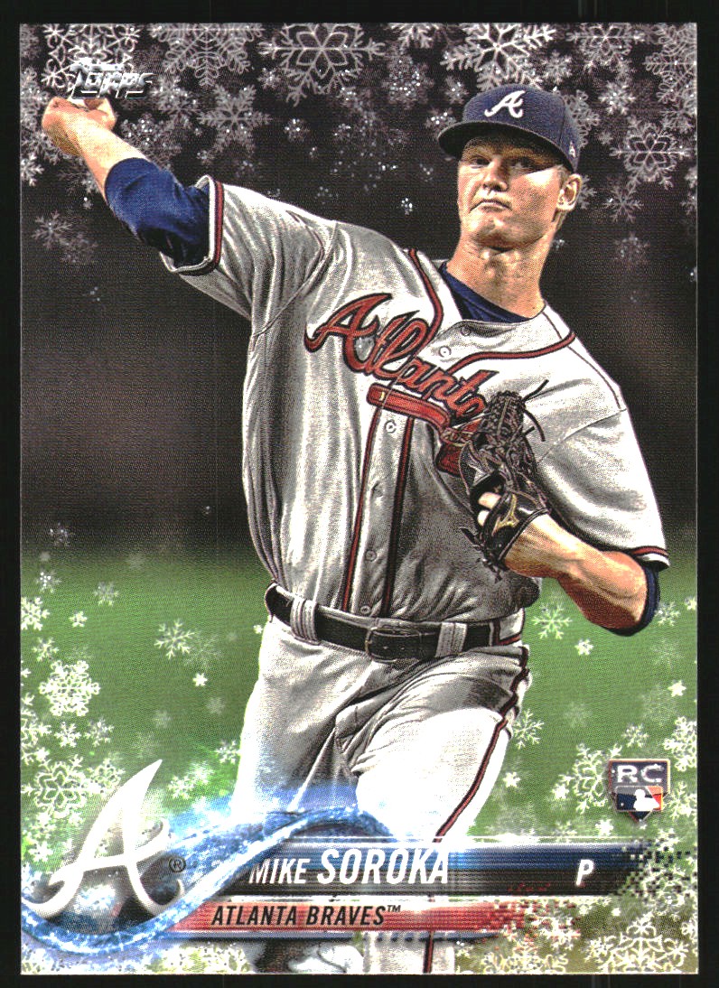 2018 Topps Walmart Holiday Snowflake Metallic #HMW29 Mike Soroka