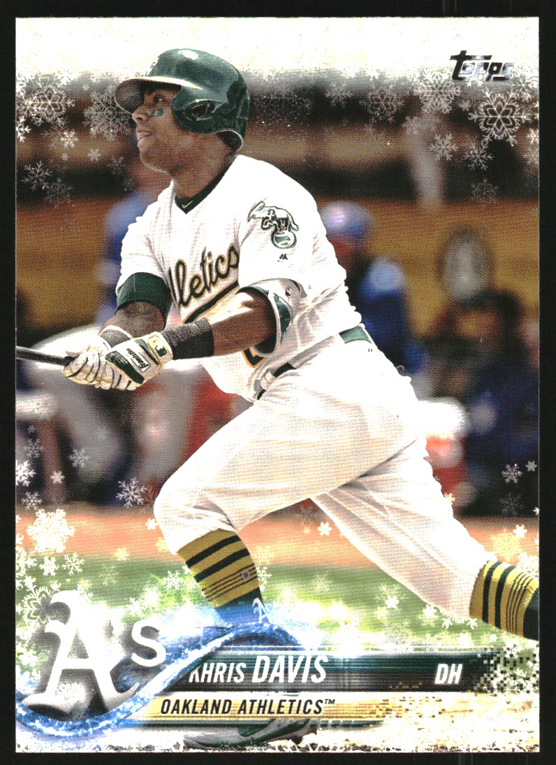 2018 Topps Walmart Holiday Snowflake Metallic #HMW57 Khris Davis