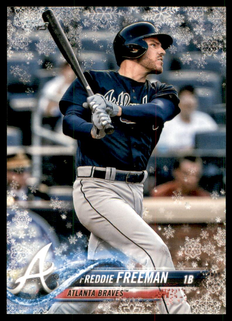 2018 Topps Walmart Holiday Snowflake Metallic #HMW75 Freddie Freeman