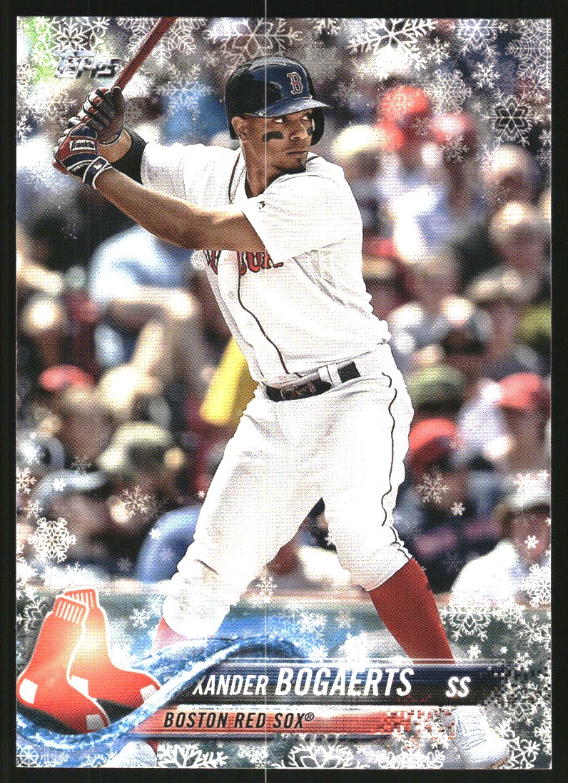2018 Topps Walmart Holiday Snowflake Metallic #HMW103 Xander Bogaerts