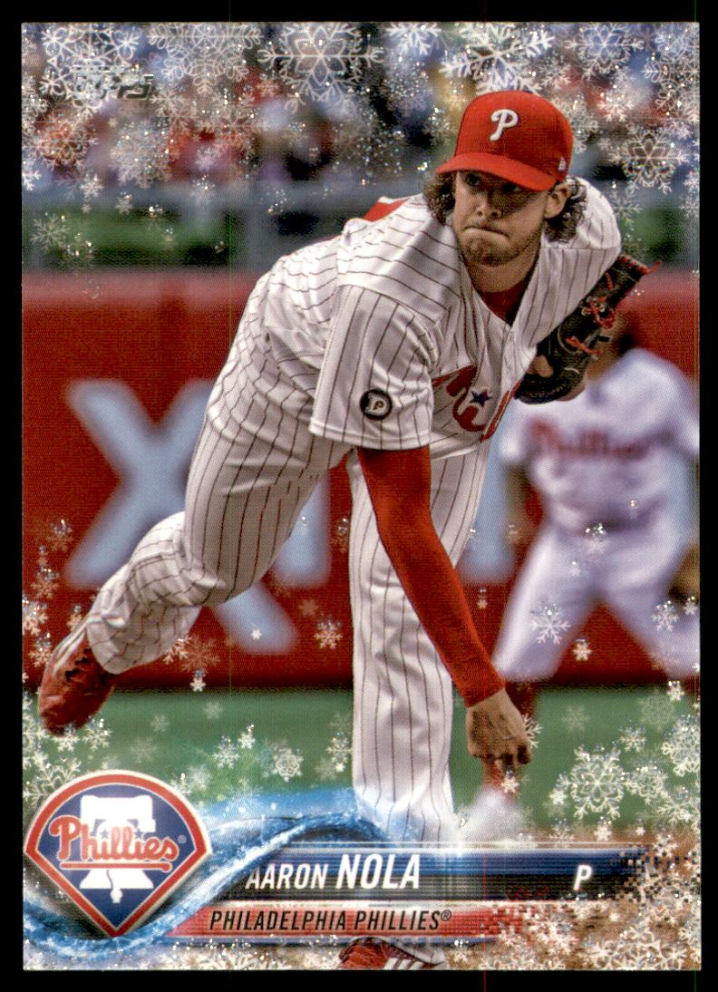 2018 Topps Walmart Holiday Snowflake Metallic #HMW115 Aaron Nola