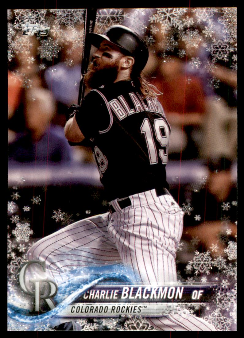 2018 Topps Walmart Holiday Snowflake Metallic #HMW184 Charlie Blackmon