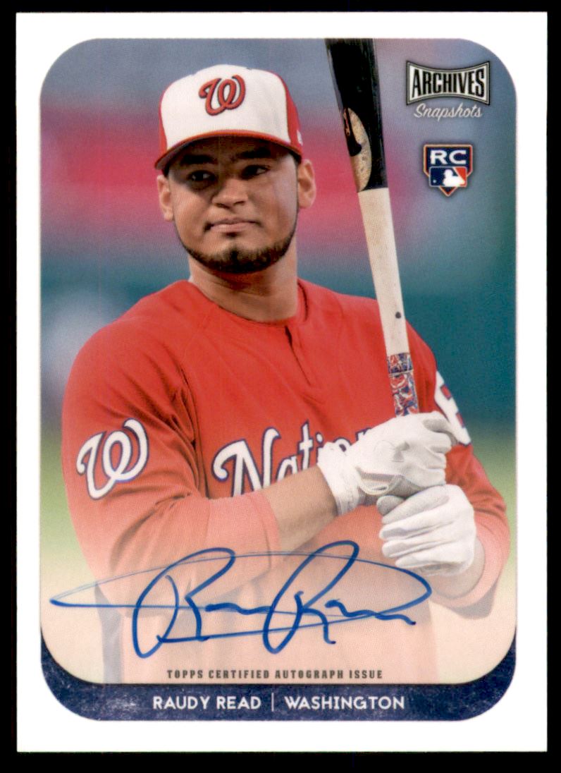 2018 Topps Archives Snapshots Autographs #ASRR Raudy Read