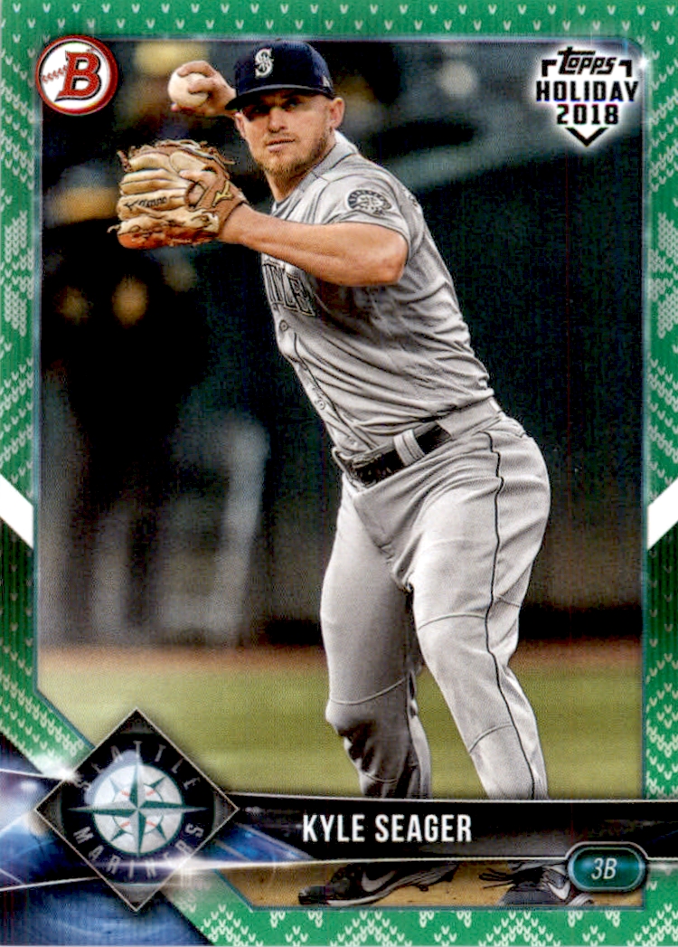 2018 Topps Bowman Holiday Green Festive #THKS Kyle Seager