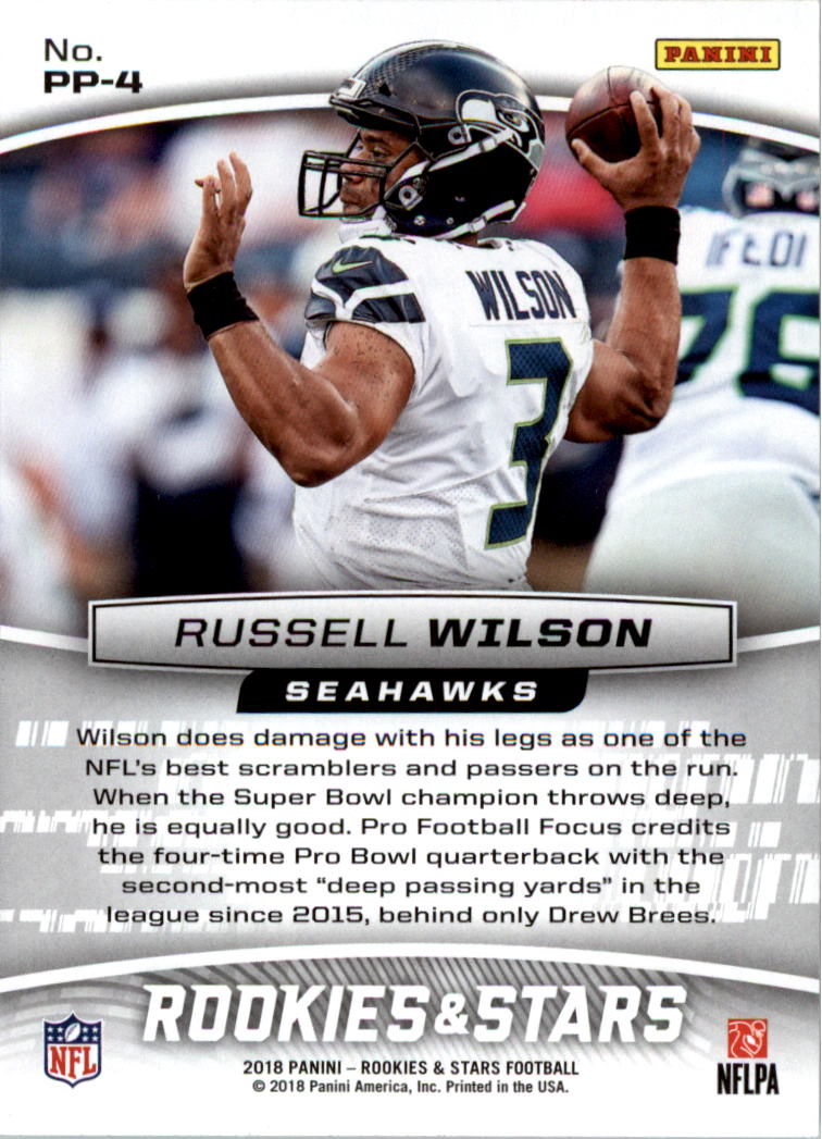 2018 Rookies and Stars Precision Passers #4 Russell Wilson back image