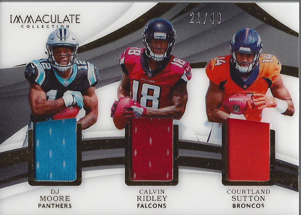 2018 Immaculate Collection Triple Jerseys #6 Calvin Ridley