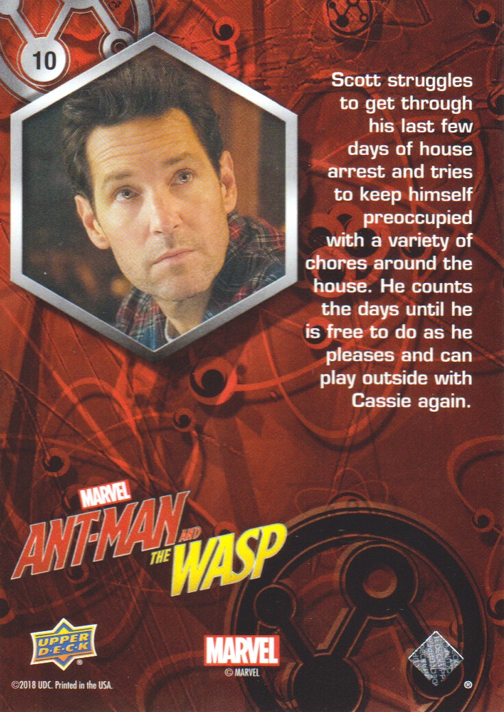 2018 Upper Deck Ant-Man and the Wasp #10 A Few More Days back image
