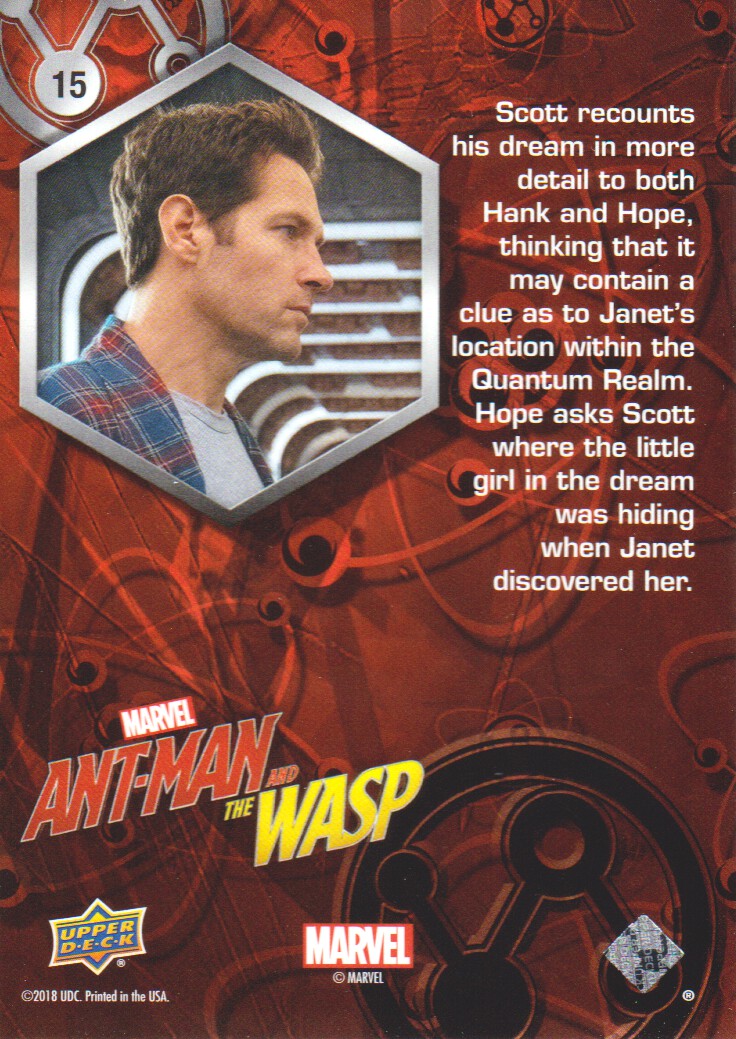 2018 Upper Deck Ant-Man and the Wasp #15 Janet back image