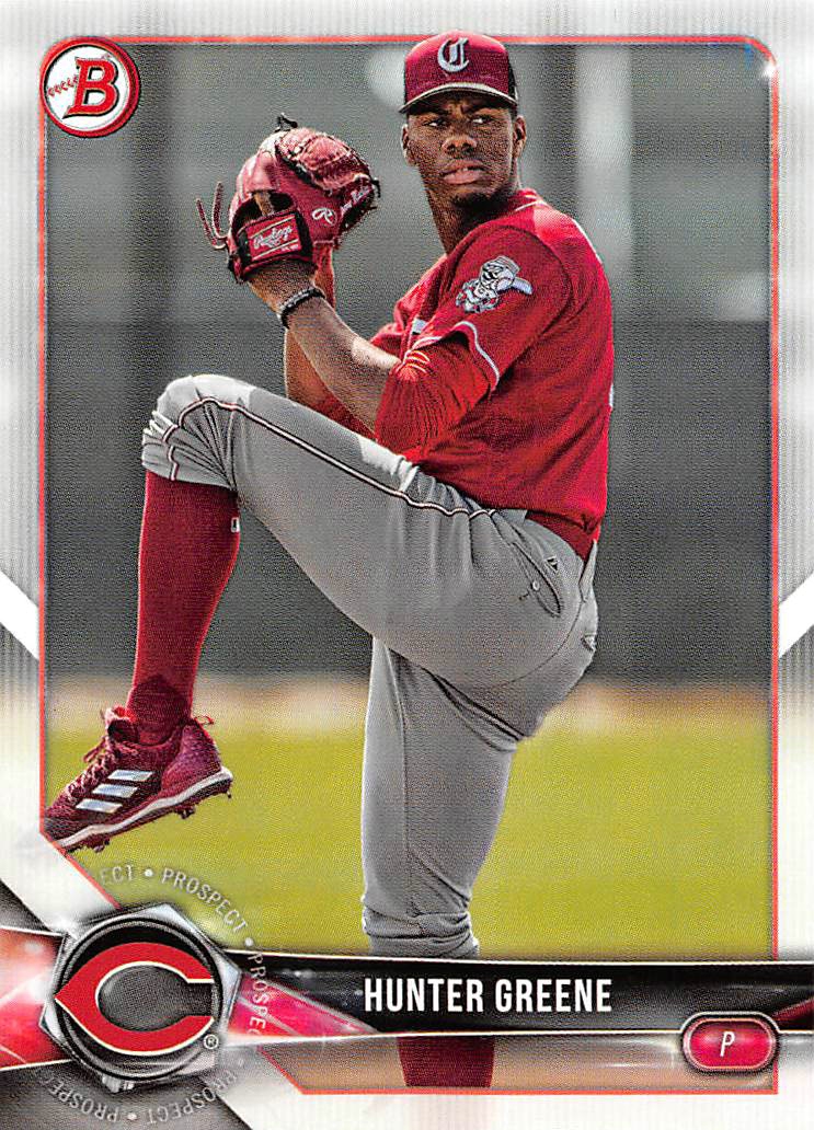 2018 Bowman Draft #BD58 Hunter Greene