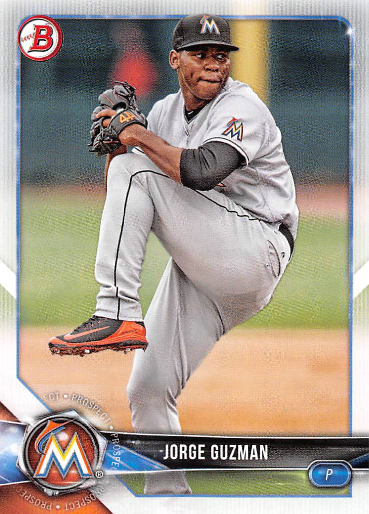 2018 Bowman Draft #BD66 Jorge Guzman