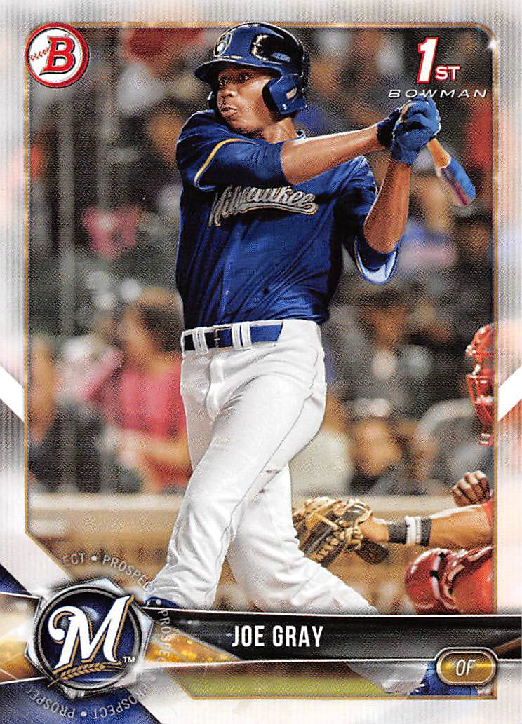 2018 Bowman Draft #BD76 Joe Gray