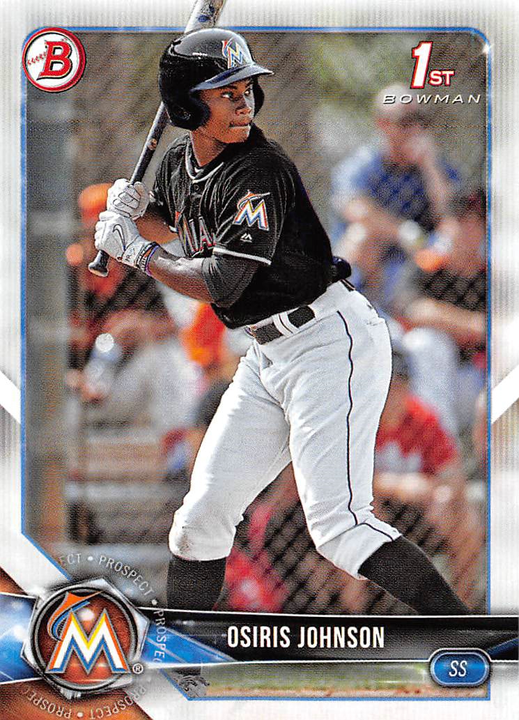 2018 Bowman Draft #BD103 Osiris Johnson