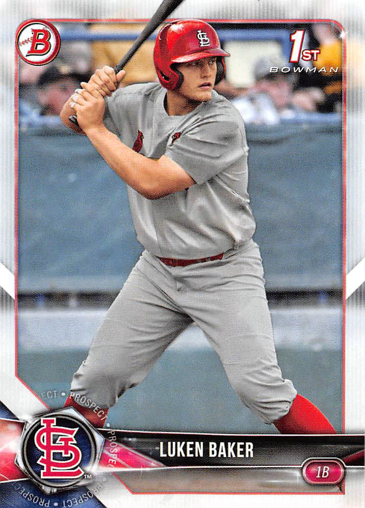 2018 Bowman Draft #BD109 Luken Baker