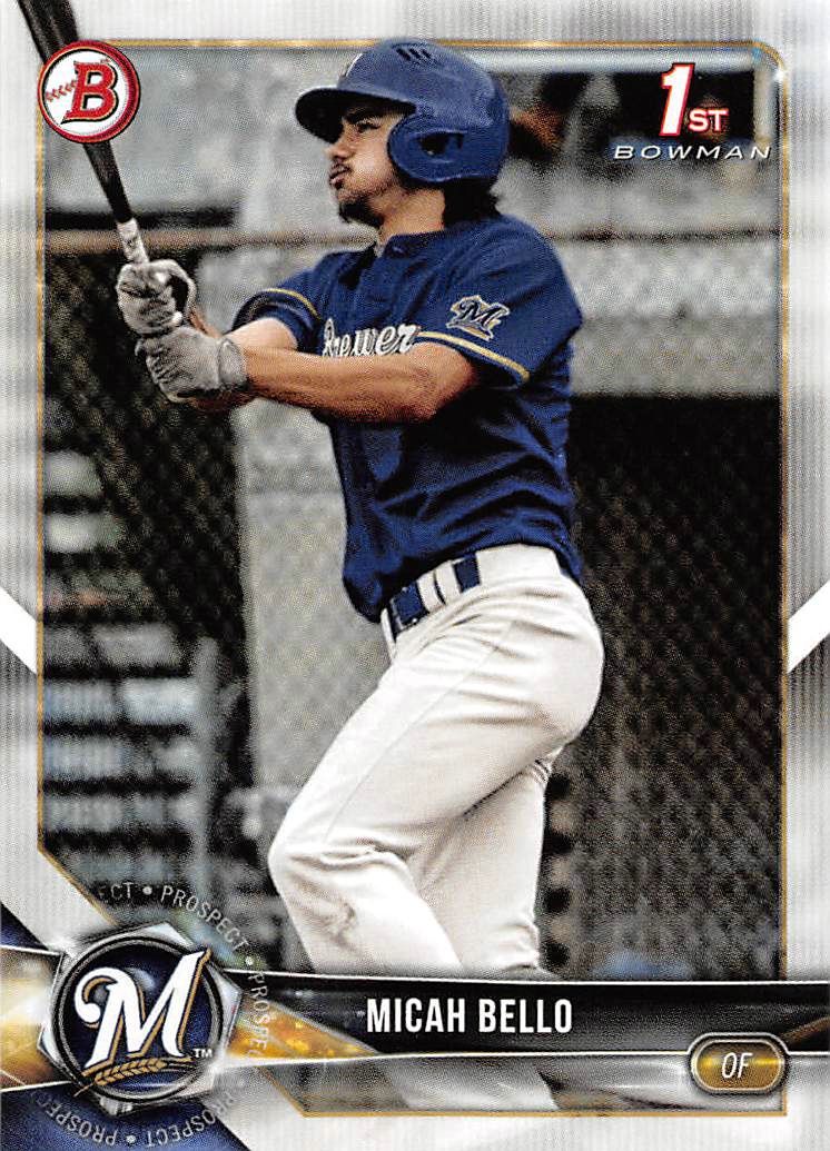 2018 Bowman Draft #BD111 Micah Bello