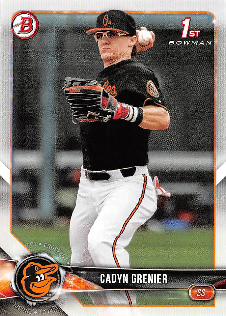 2018 Bowman Draft #BD134 Cadyn Grenier