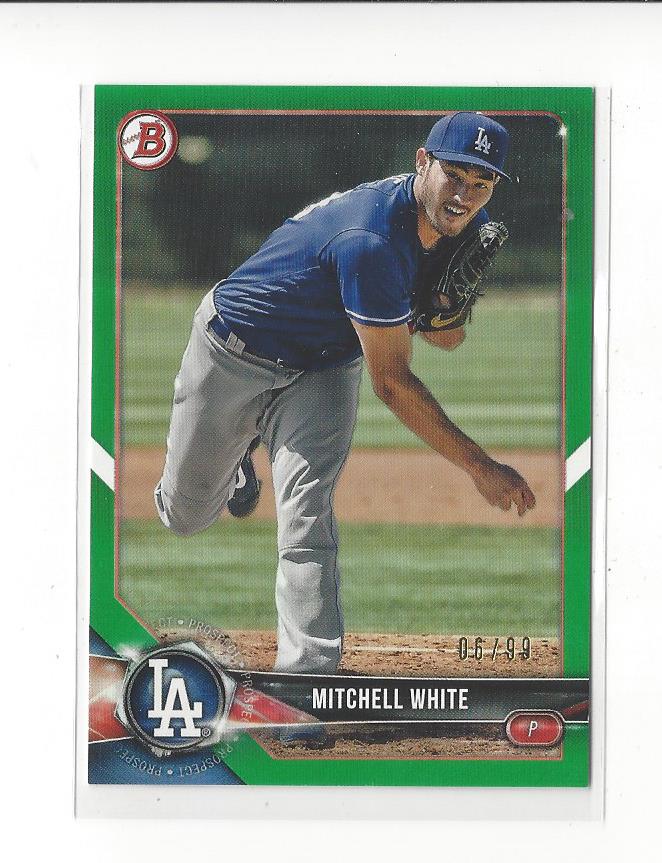 2018 Bowman Draft Green #BD97 Mitchell White