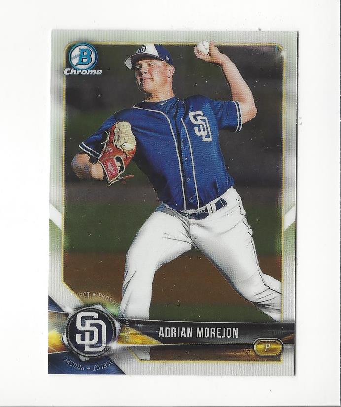 2018 Bowman Chrome Draft #BDC18 Adrian Morejon